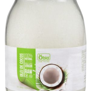 Ulei de cocos virgin raw bio 1000ml/920g Obio