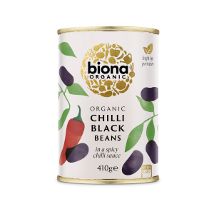 Fasole neagra in sos chilli la conserva bio 410g Biona