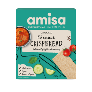 Crispbread cu faina de castane bio 100g Amisa