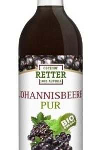 Suc de coacaze negre pur bio 750ml Retter