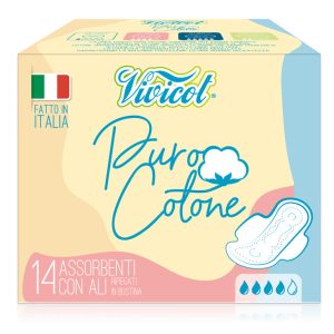 Absorbante de zi din bumbac hipoalergenic 4 picaturi 14buc Vivicot