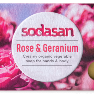Sapun crema cu trandafir salbatic ecologic 100g Sodasan
