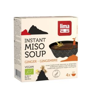 Supa instant miso cu ghimbir bio 4buc x 15g  Lima