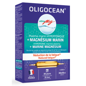 Magneziu marin aquamag si plasma marina hipertonica 30 fiole x 10 ml 330ml Oligocean