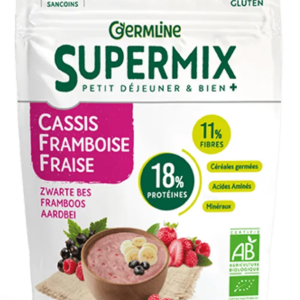 Supermix pentru mic dejun cu coacaze negre, zmeura si capsuni bio 350g Germline