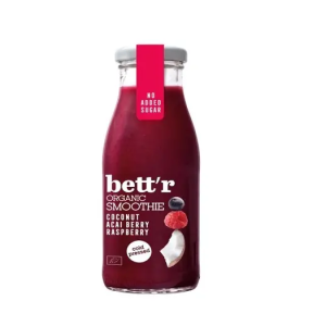 Smoothie cu zmeura, acai si cocos bio 250ml Bettr