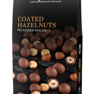 Alune de padure invelite in ciocolata cu praline bio ,  60g Benjamissimo