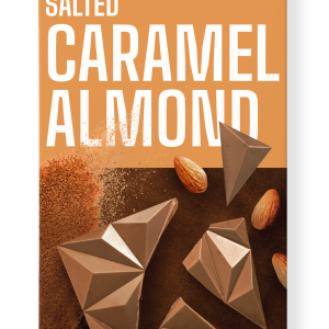 Ciocolata alba cu migdale si caramel sarat bio 60g Benjamissimo