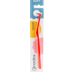 Periuta de dinti Single Tuft - moale - rosu Nordics