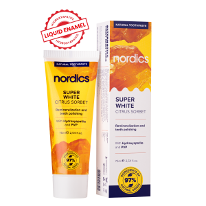 Pasta de dinti pentru albire cu citrice 75ml Nordics
