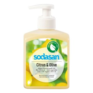 Sapun lichid cu citrice si masline ecologic 300ml Sodasan