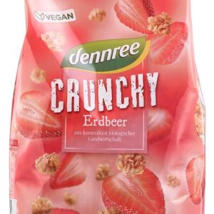 Cereale crunchy cu capsuni bio 375g Dennree