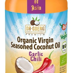 Ulei de cocos cu usturoi si chilli bio 190ml Dr. Goerg