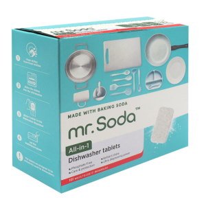 Tablete pentru masina de spalat vase cu bicarbonat de sodiu 30 bucati x 20g Mr. Soda