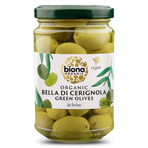 Masline verzi bella di cerignola in saramura bio 280g Biona