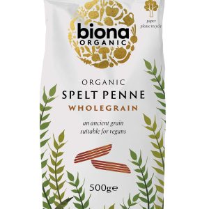 Penne din grau spelta integral bio 500g Biona