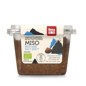 Pasta miso nepasteurizata cu continut redus de sare bio 300g Lima