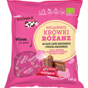 Caramele - aroma trandafir bio 150g Super Fudgio