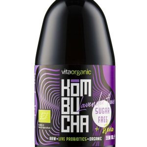 Kombucha cu lavanda indulcita cu stevia bio 330ml Vita Organic