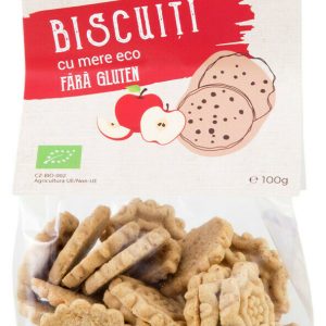 Biscuiti cu mere bio 100g Obio