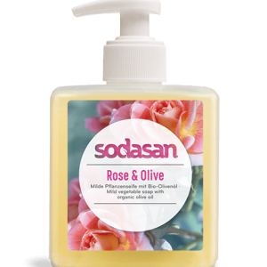 Sapun lichid cu trandafir si masline ecologic 300ml Sodasan