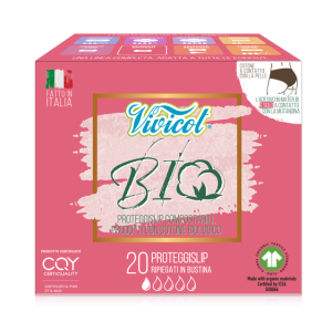 Protej slip din bumbac compostabil ecologic 1 picatura 20buc Vivicot
