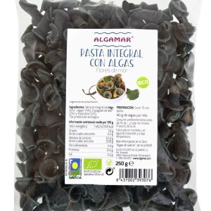 Paste integrale din grau dur cu alge bio 250g Algamar