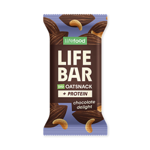Baton proteic de ovaz cu ciocolata bio 40g Lifebar