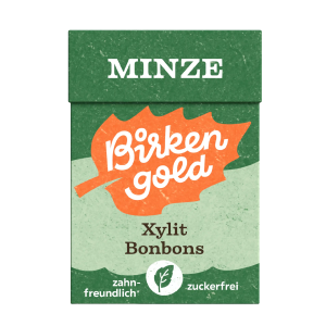 Drajeuri cu menta indulcite cu xylitol 30g Birkengold