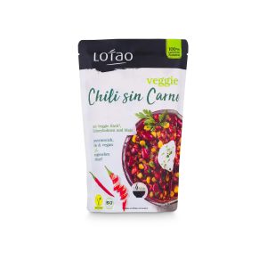 Chili sin carne vegan cu fasole rosie si legume bio 320g Lotao