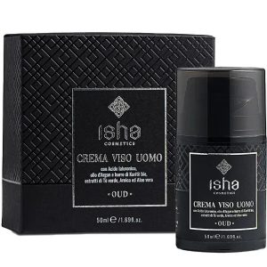 Crema de fata cu acid hialuronic si ulei de argan pentru barbati 50ml Isha