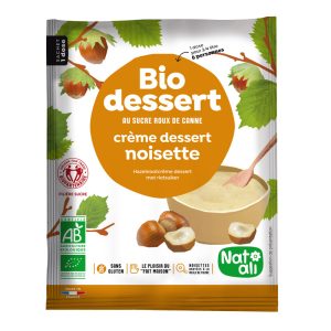 Desert crema cu alune de padure bio 60g Nat-ali