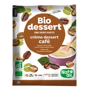 Desert crema cu cafea bio 45g Nat-ali