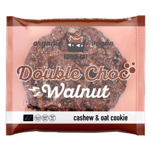 Cookie cu nuci si cacao bio 50g Kookie Cat