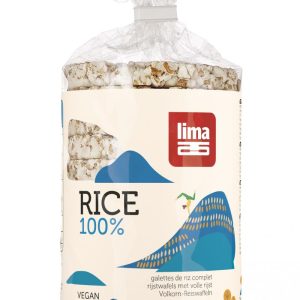 Rondele de orez expandat cu sare bio 100g Lima