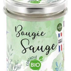 Lumanare parfumata cu salvie ecologica 150g Aromandise