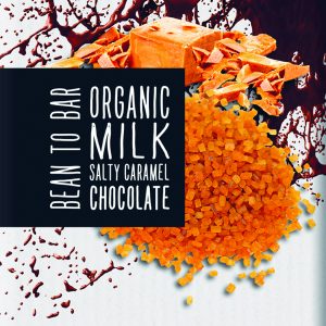 Ciocolata cu lapte si caramel sarat bio 100g Meybona