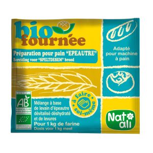 Mix din grau spelta si drojdii pentru paine bio 35g Nat-ali