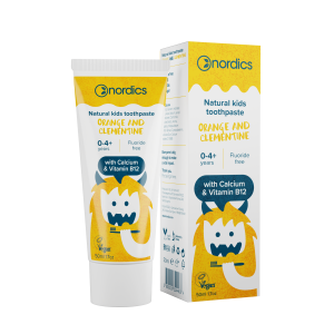 Pasta de dinti naturala pentru copii cu portocale si clementine 50ml Nordics