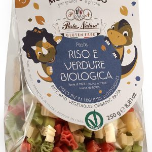 Paste pentru copii de orez cu sfecla si spanac bio 250g Pasta Natura