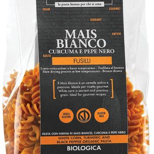 Paste din faina de porumb alb cu turmeric si piper bio 250g Nutracentis