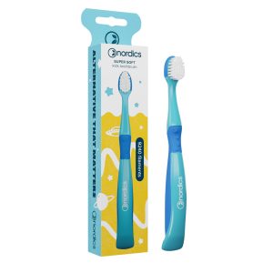 Periuta de dinti pentru copii 9240 filamente - super moale - +3 ani - albastru Nordics