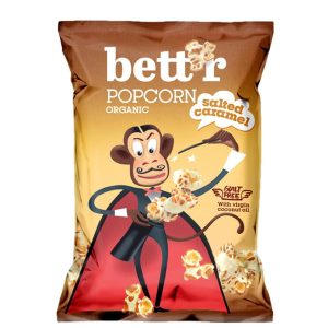 Popcorn cu caramel sarat bio 60g Bettr