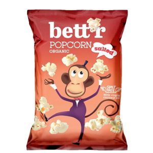 Popcorn cu sare bio 60g Bettr