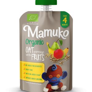 Porridge de ovaz cu fructe bio  4+ luni 100g Mamuko