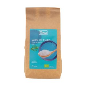 Sare de mare grunjoasa bio 500g Obio