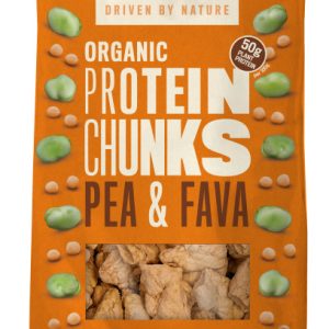 Proteina vegetala texturata din mazare si fava bucati mari bio 125g Profusion