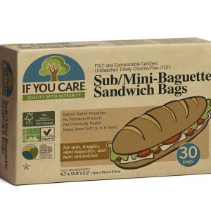 Pungi de hartie nealbita pentru mini baghete si sandwich 30buc If You Care