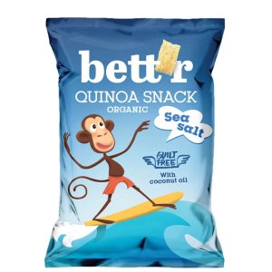Quinoa snack cu sare de mare bio 50g Bettr