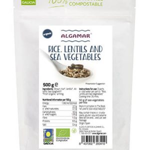 Orez si linte cu alge bio 500g Algamar